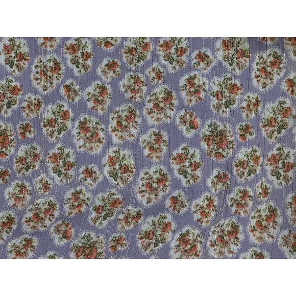 NWT Forever 21 Plus Size 1X Purple Ditsy Floral Print Midi Dress fairy boho - Picture 6 of 10